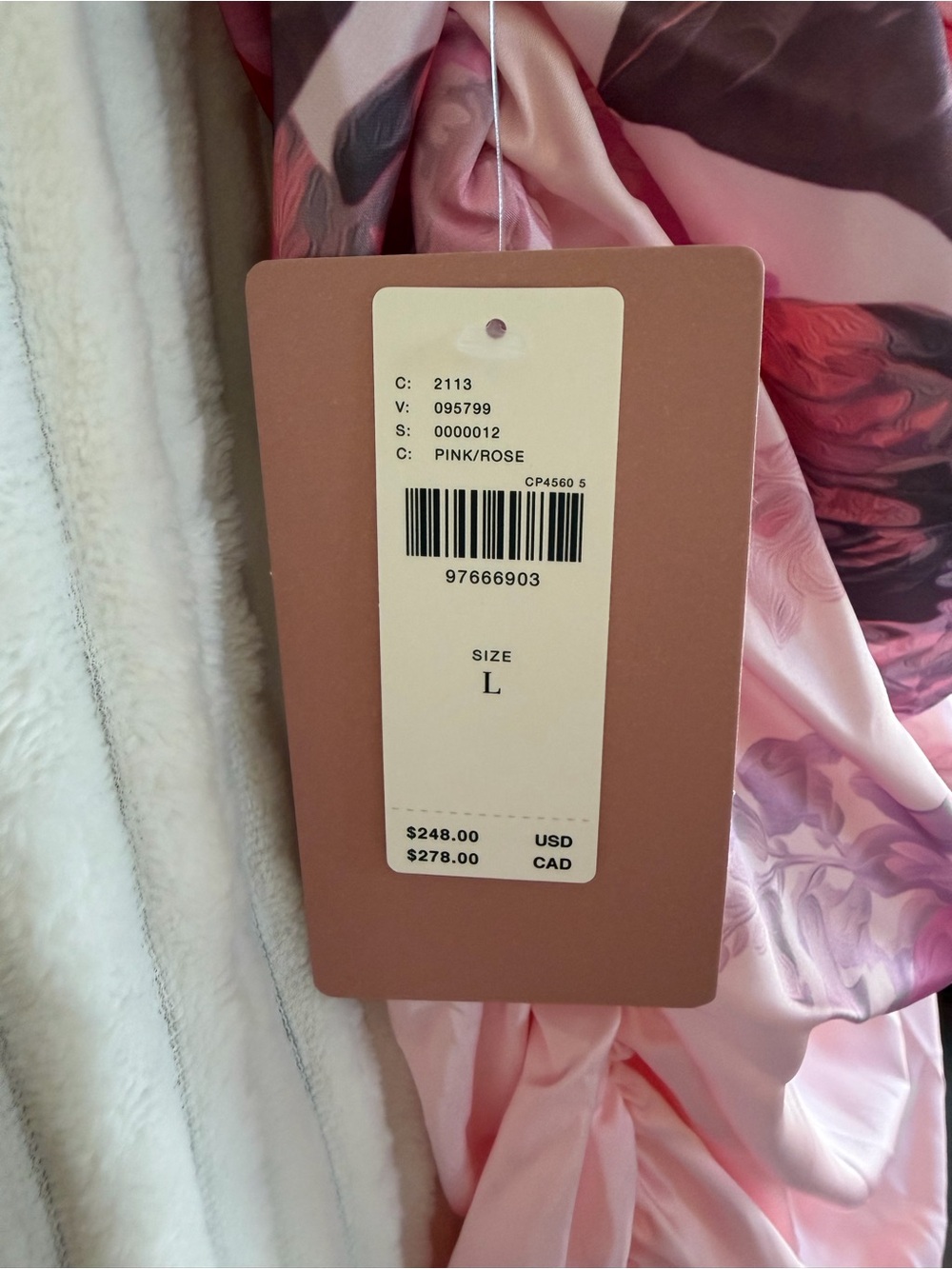 BHLDN Pink Floral Ruched Midi Dress - Picture 3 of 8